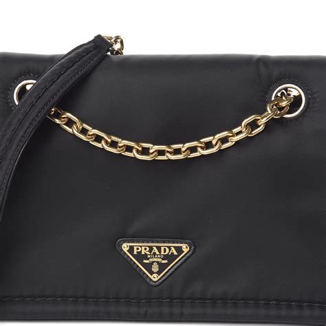 prada shoulder bag with chain strap|prada nylon tessuto shoulder bag.